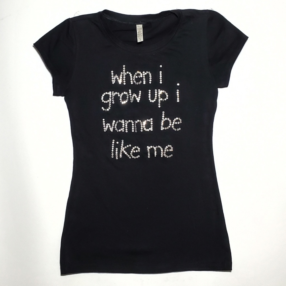 "When I grow up" youth fitted tee.